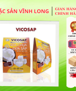 Sữa Chua Dừa Sáp Sấy Giòn Tan Vicosap - Hộp 25g