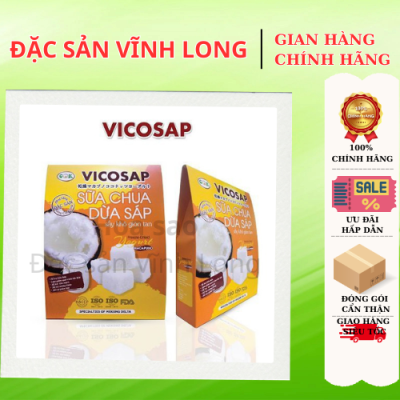 Sữa Chua Dừa Sáp Sấy Giòn Tan Vicosap - Hộp 25g